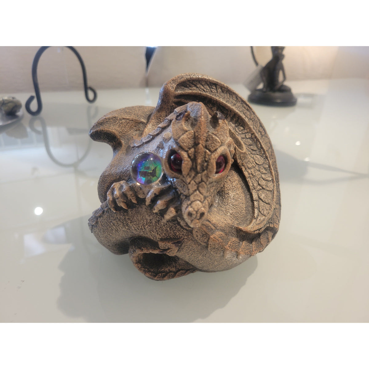 Windstone Dragon Candle Holder - colletteconsignment.com