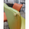 SET of 3 Green Vinyl Side Chairs - AS IS