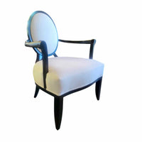 X Back Lounge Chair by Barbara Barry for Baker Oval