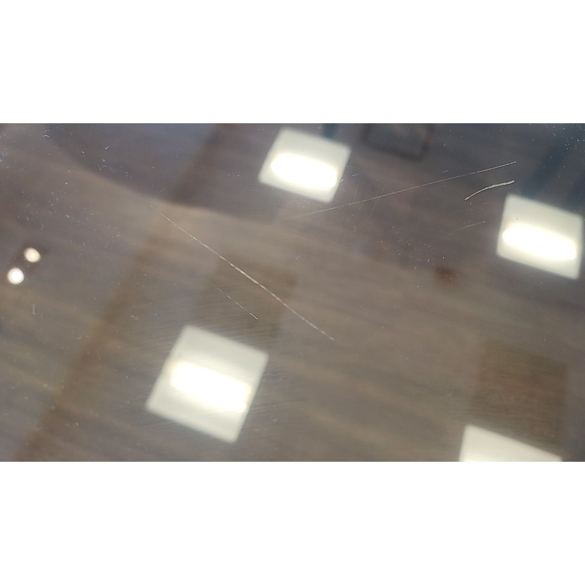 8-ft Glass Top Dining Table on Art Deco Black Lacquer Wedge Legs
