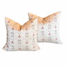 PAIR of Art Deco Pillows w/ Down Inserts