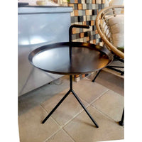 HAY DLM Black Powder Coated Steel Side Table