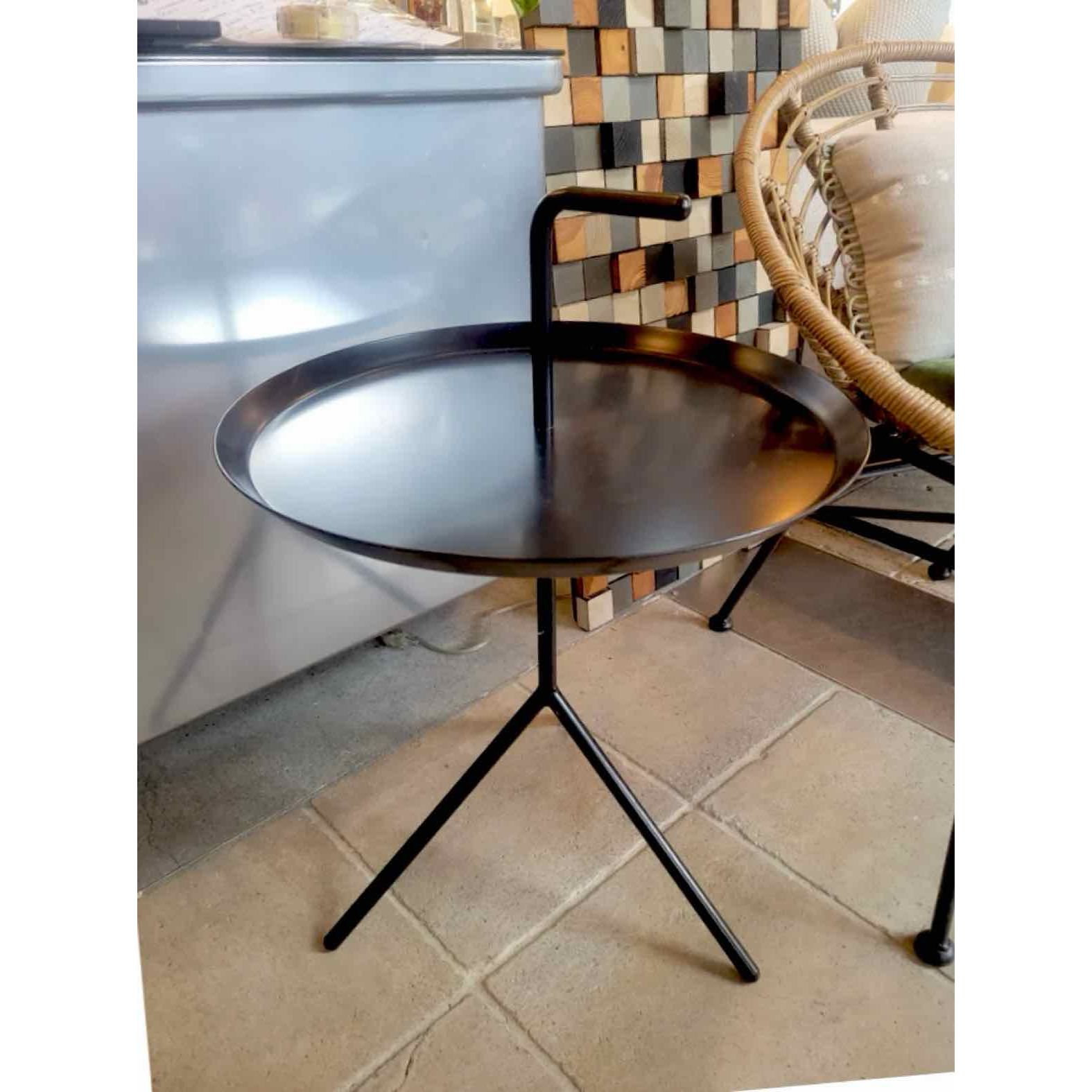 HAY DLM Black Powder Coated Steel Side Table
