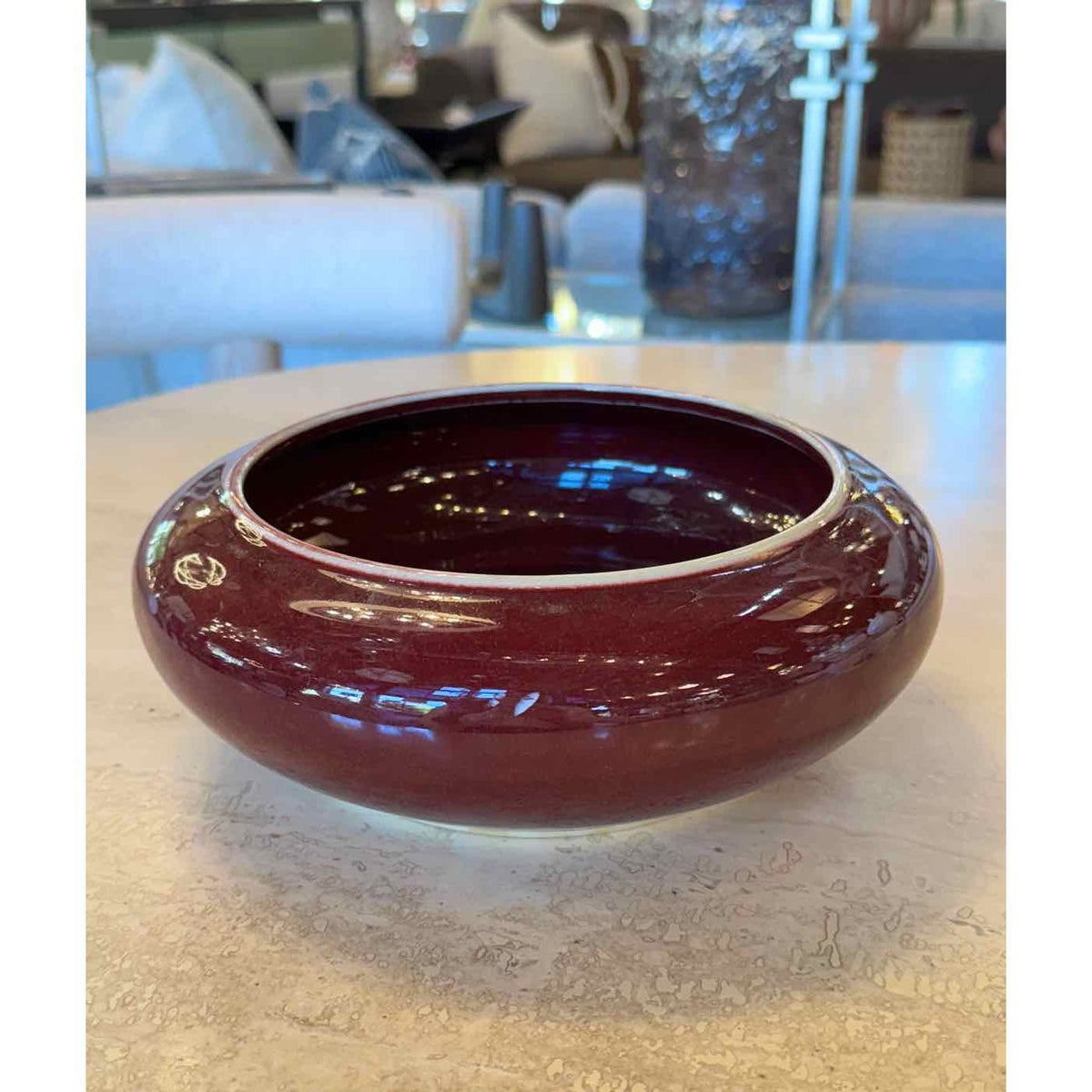 Maroon Ceramic Bowl