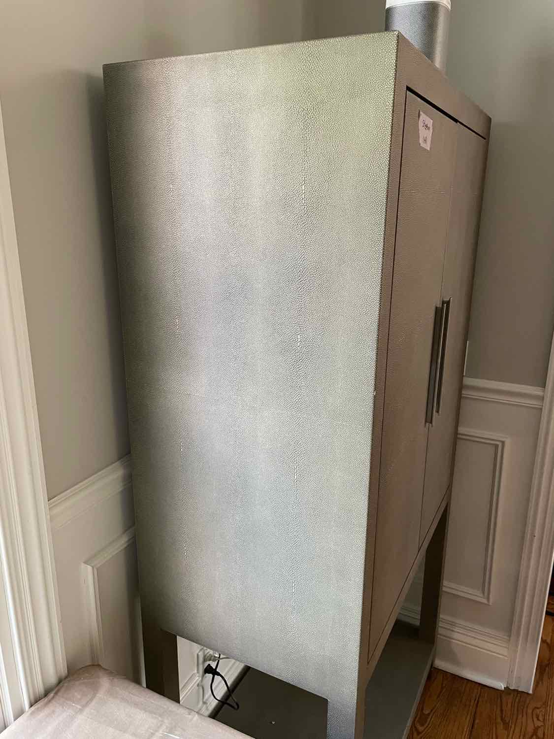 Graydon Shagreen Bar Cabinet by RH (AS IS)