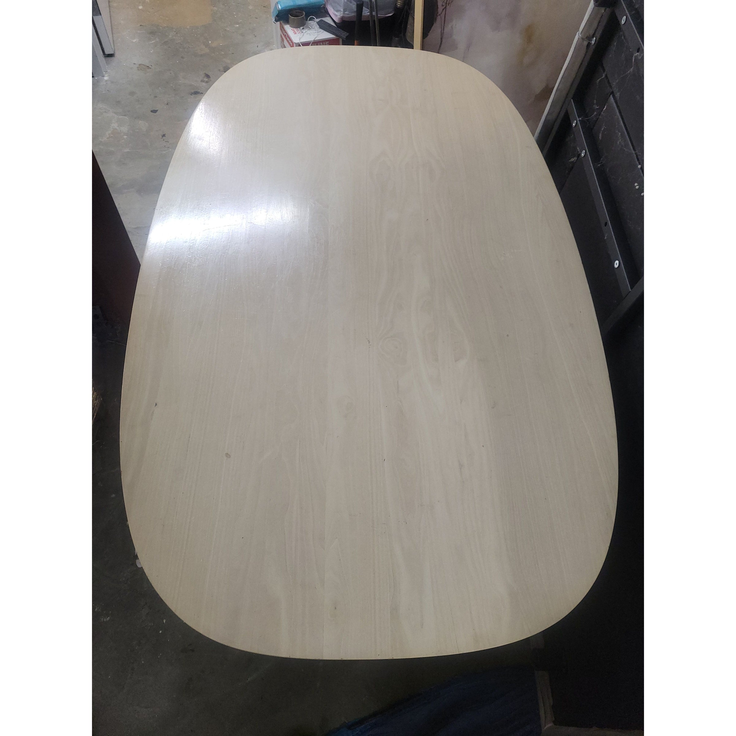 Blonde Wood Oval Dining Table (AS IS)