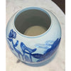 Blue and White Porcelain Urn Vase with Relaxing Motif by Jared FitzGerald