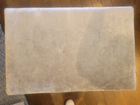 Gray Velvet Jersey Bench w/ Nailhead Trim on Bronzed Metal Base by Vanguard