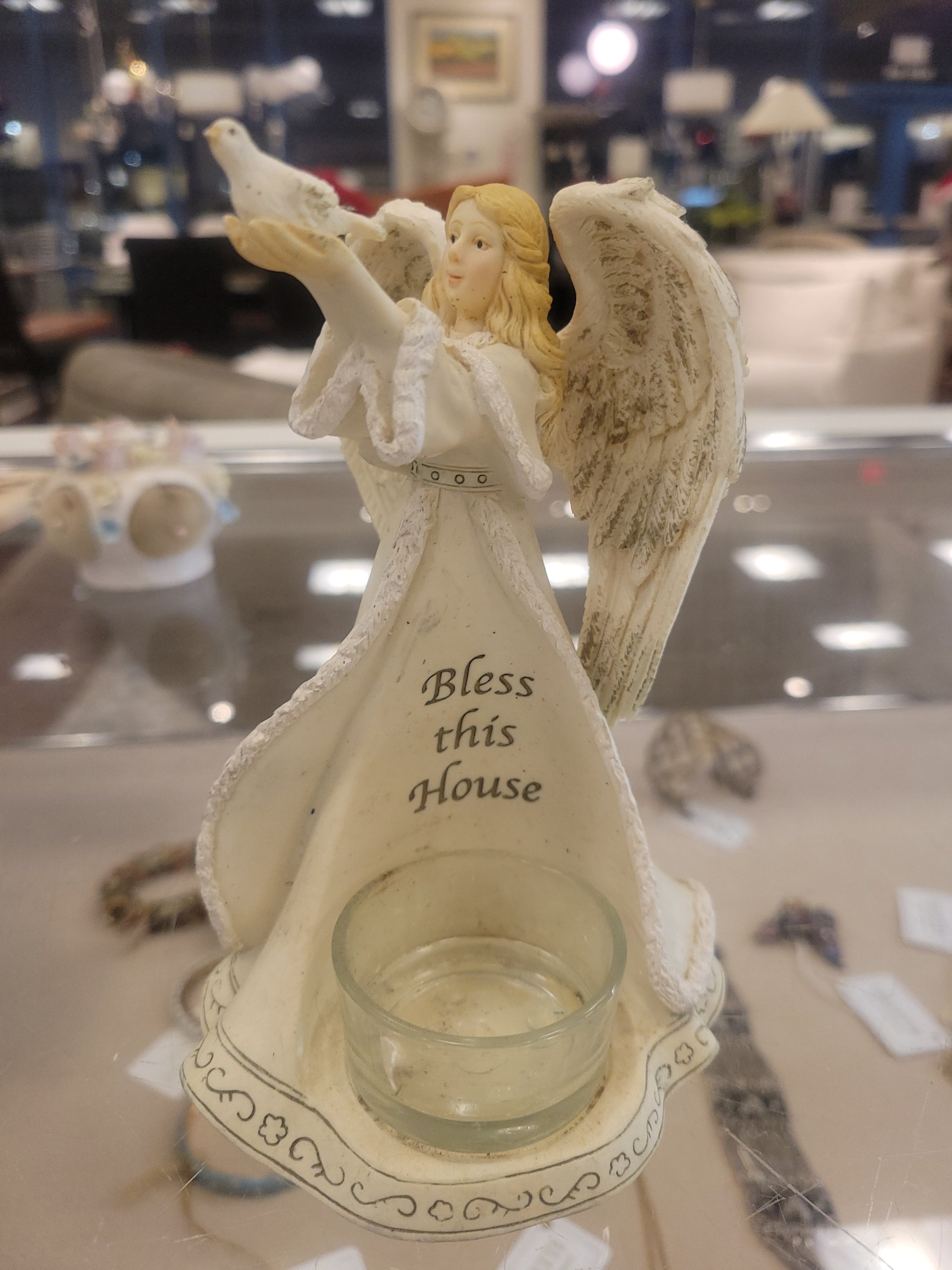 "Bless This House" Yankee Candle Tea Light Holder