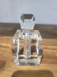 Oleg Cassini Crystal Box Shaped Perfume Bottle