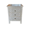 Salma Mosaic Inlay 3-Drawer Side Table by RH