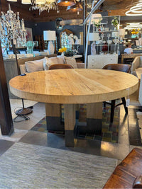 Artistica Home Verite 60" Round Blonde Wood Dining Table