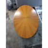 Mid-Century Oval Wood Coffee Table - AS IS