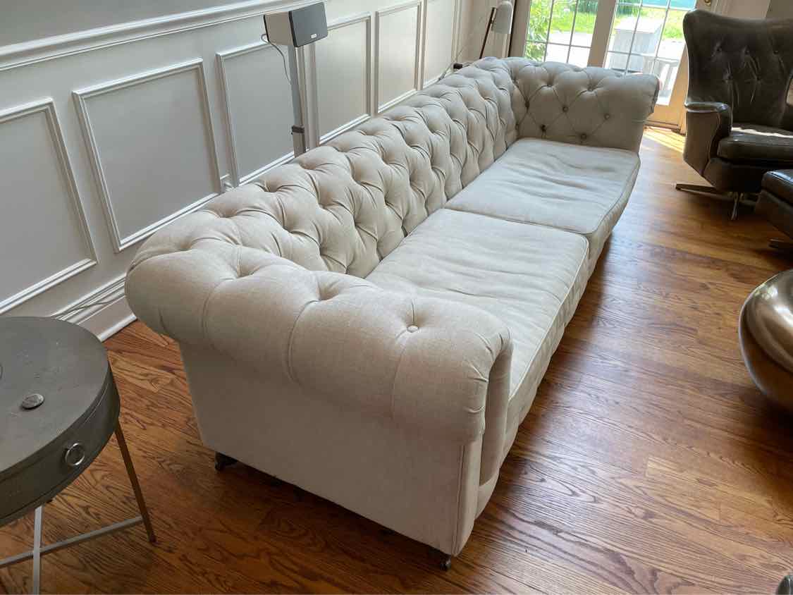 Linen Chesterfield Sofa by RH (AS IS)