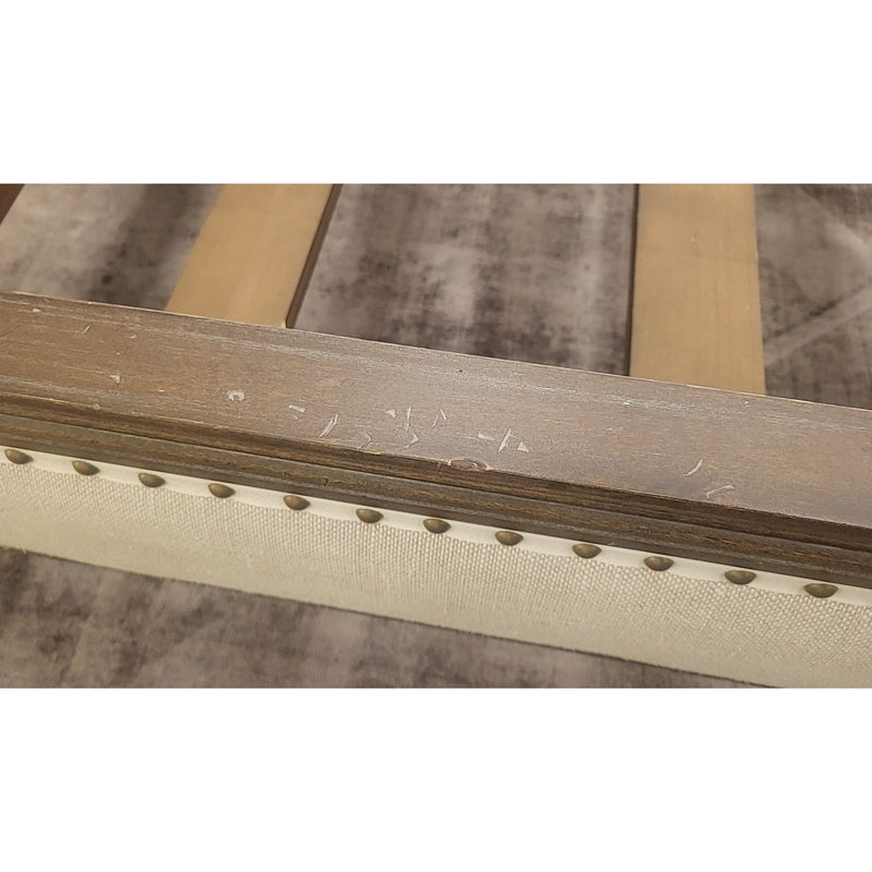 California King-Sized Maison Nailhead Upholstered Bed Frame by RH