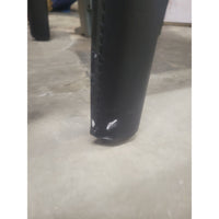 SET of 4 Leather Wrapped Steel Dining Side Chairs by Maria Yee