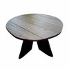 87AYAXSK - Savannah Round Black Wood Dining Table