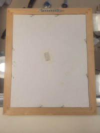 Folk Art Boat Print in Wood Frame