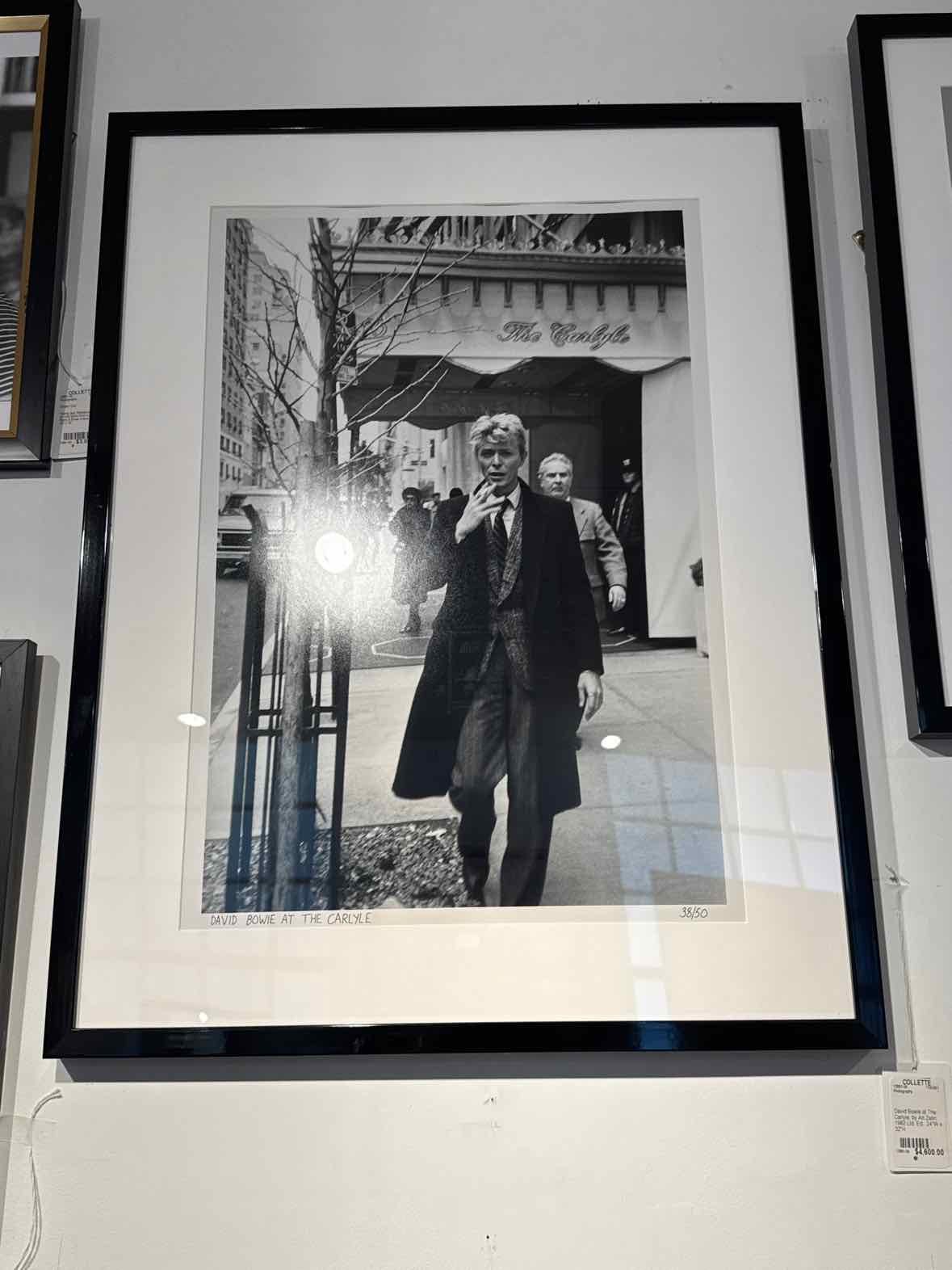 David Bowie at The Carlyle, by Art Zelin 1982 Ltd. Ed.  24"W x 32"H