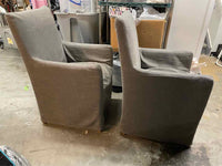SET of 10 Ellison High-Back Track Arm Slipcover Dining Chairs by RH