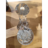 DAUM France Crystal 2-Arm Candle Holder