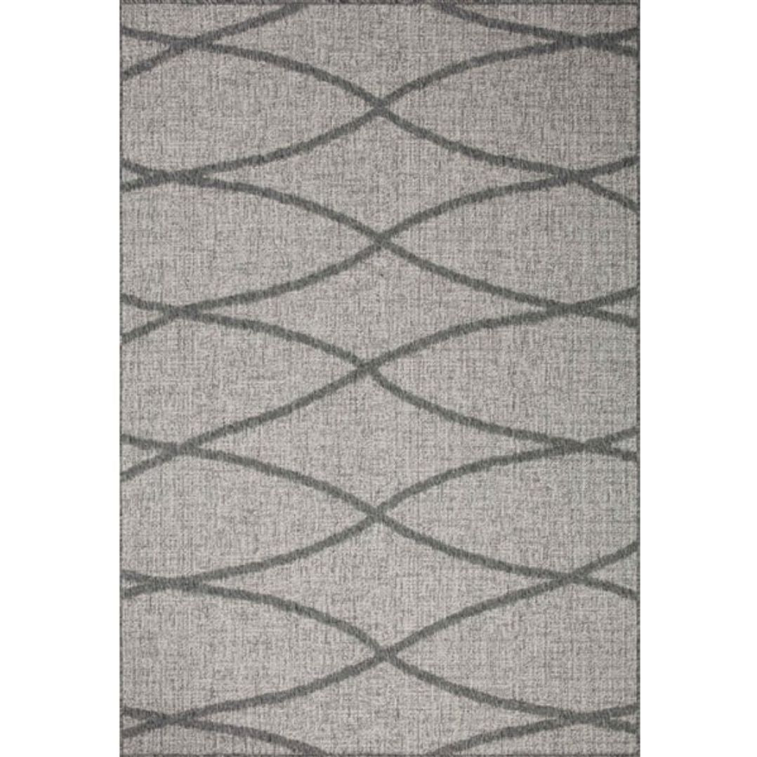 11.5x15-ft Loloi II Rainier Dove Gray Indoor / Outdoor Rug