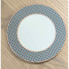 Hermes Tie Set Porcelain Salad / Dessert Plate w/ Green Trim