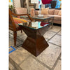 Lacquer and Glass Side Table