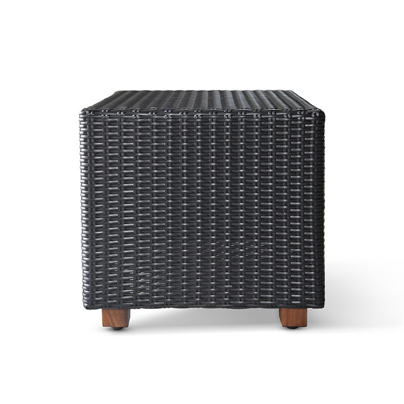 SoHo Wicker Cube Table in Dark Chocolate