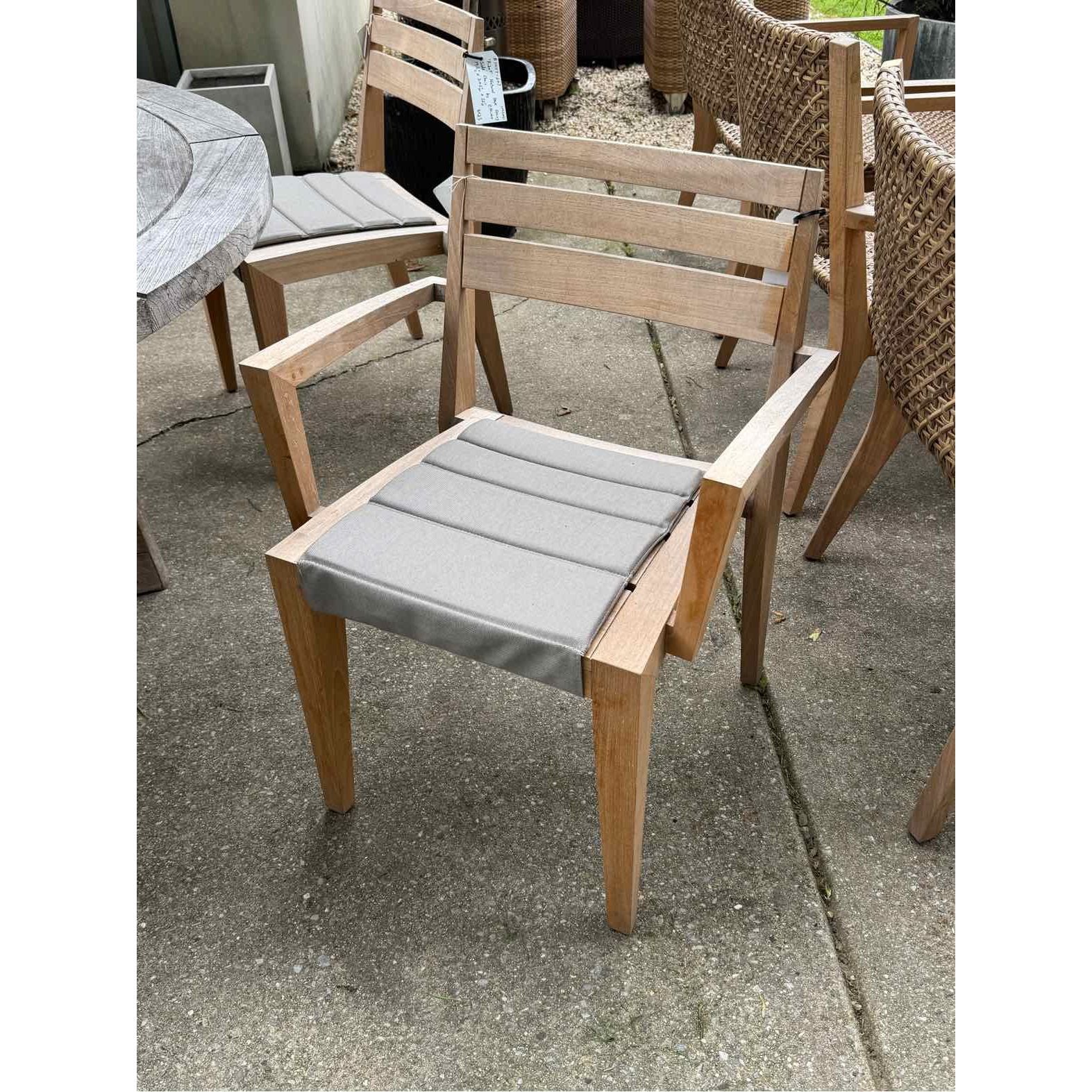'Ribot' Natural Teak Dining Arm Chair by Ethimo