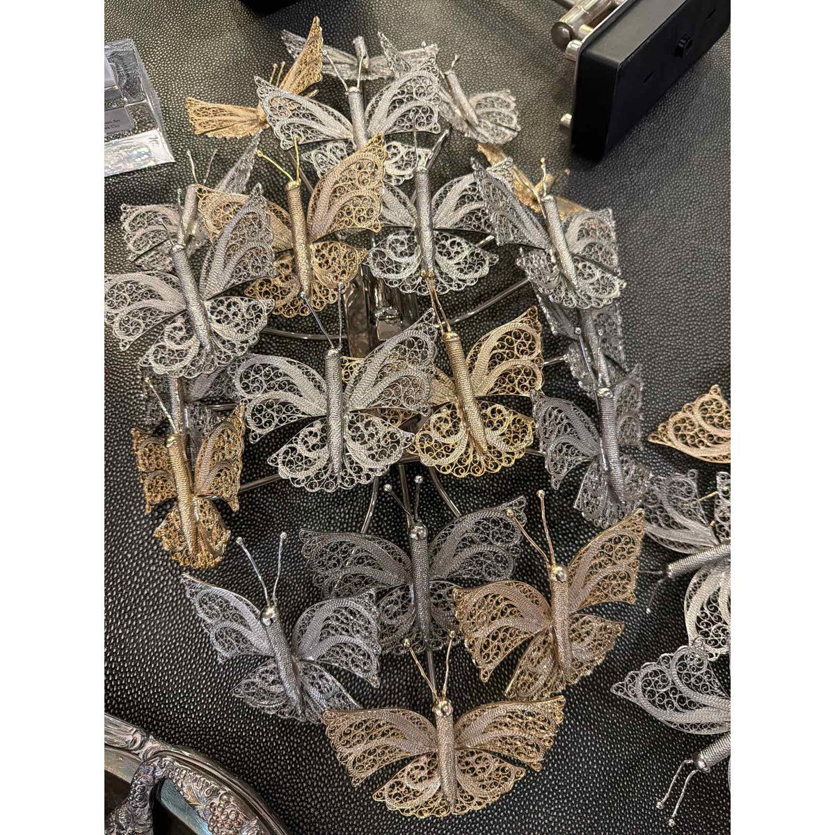 Pair of Nymph Butterfly Sconces - colletteconsignment.com