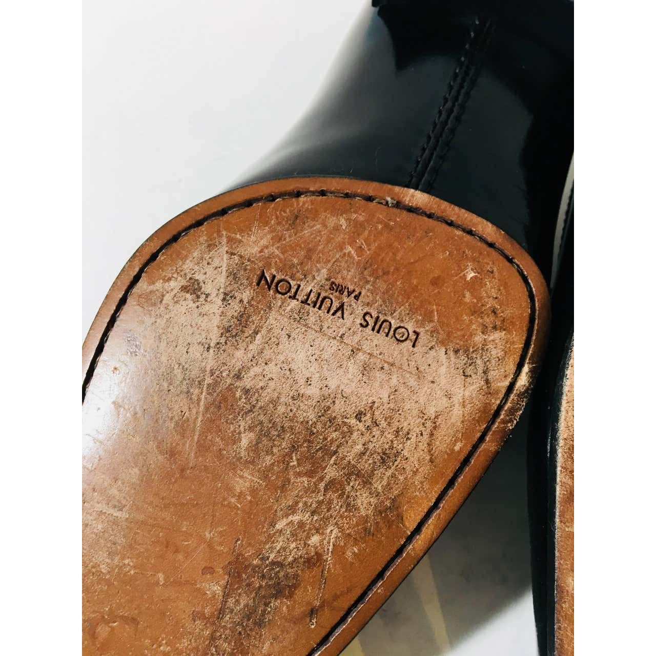 Louis Vuitton Black Leather Dress Shoes