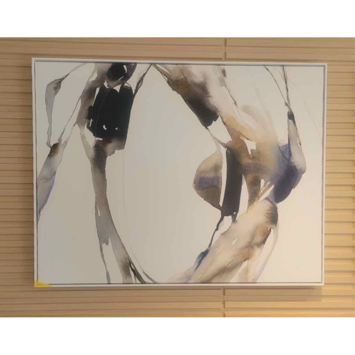 'Surrounding' Abstract Canvas Print by Michelle Lee in Frame - colletteconsignment.com