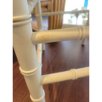 Bulgarian Faux Bamboo Dining Chair w/ Tan Cushion - AS IS