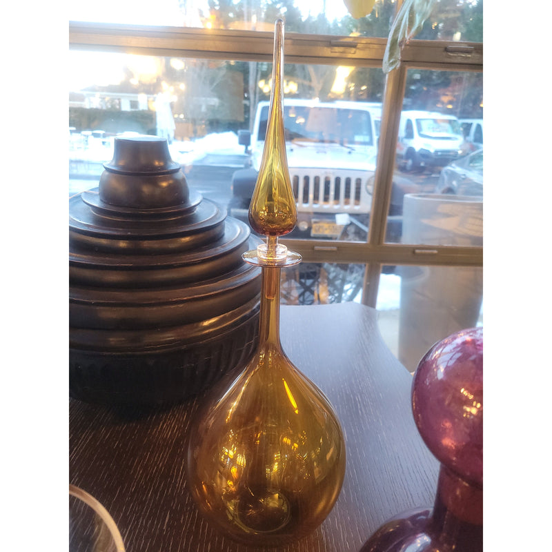 Joe Cariati Tear Drop Decanter w/ Lid - colletteconsignment.com