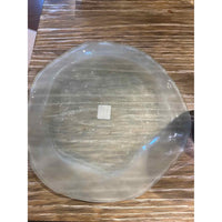 Frosted Satin Glass Charger w/ Gold Leaf Trim by Annieglass (AS IS)