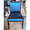 Set of 4 Dakota Jackson Navy Blue Leather Dining Chairs 22"L x 22"W x 35"H