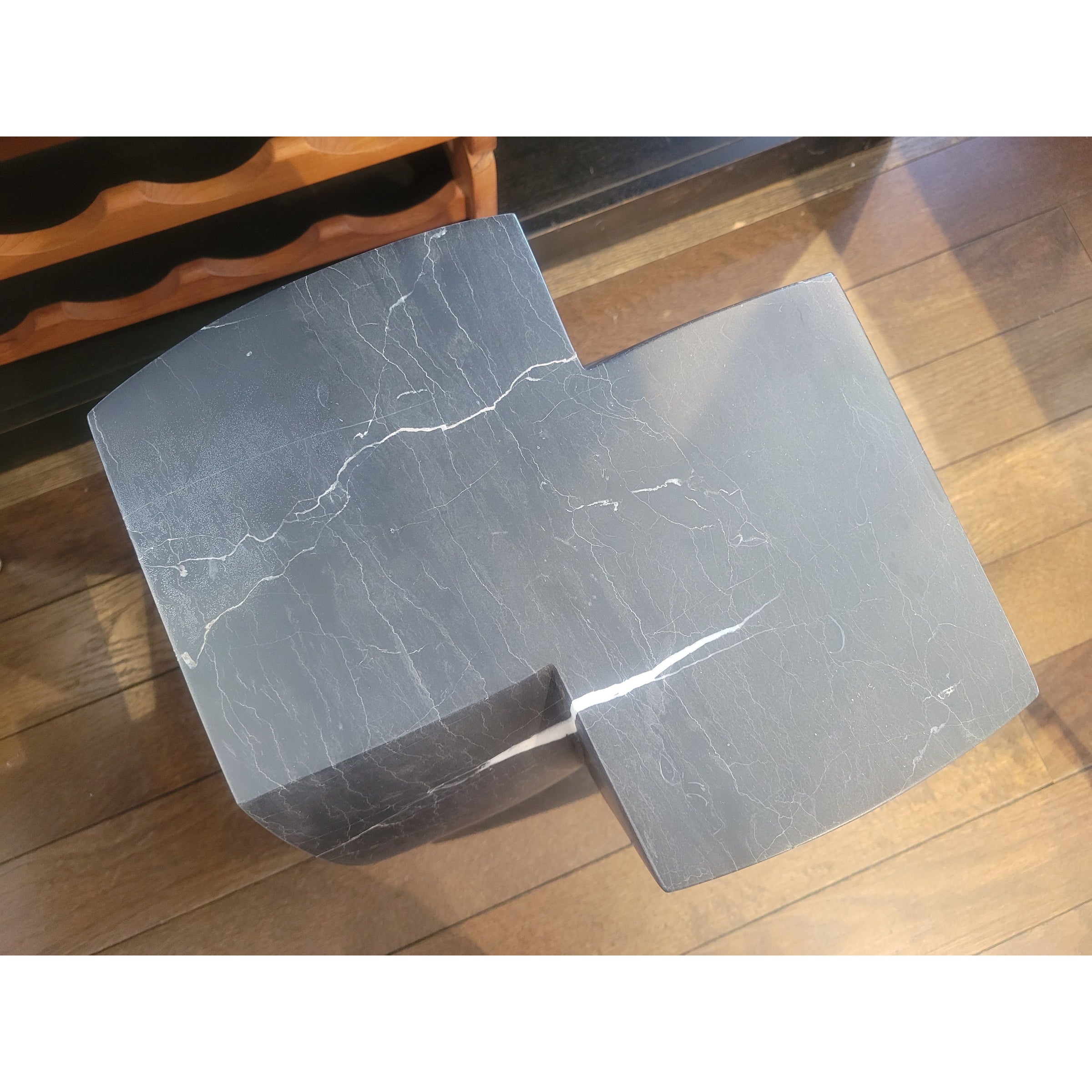 Cubist Side Table by Thomas Pheasant for Baker / McGuire - colletteconsignment.com