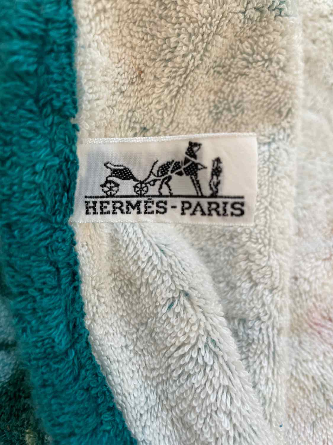 Vintage XL Leopard Beach Towel by Hermes
