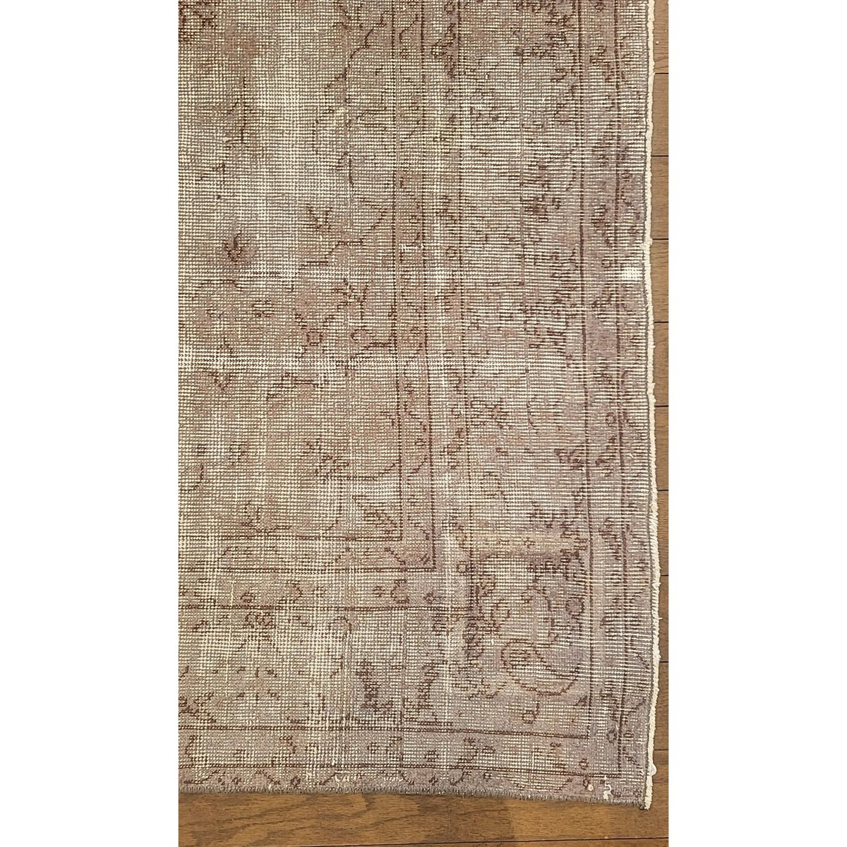7x11 Handmade Indian Gray Over-Dye Silk & Wool Blend Country Carpet / Rug - colletteconsignment.com