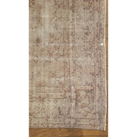 7x11 Handmade Indian Gray Over-Dye Silk & Wool Blend Country Carpet / Rug - colletteconsignment.com