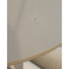 White Painted Carved Wood Floor Lamp w/Shade