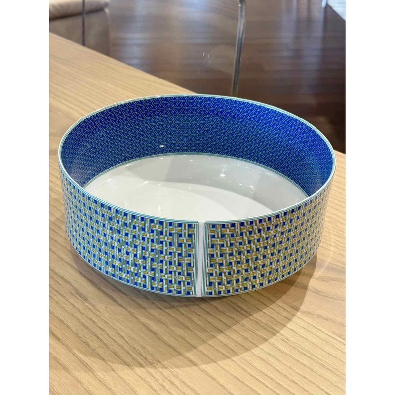 Hermes Tie Set Porcelain Salad Bowl
