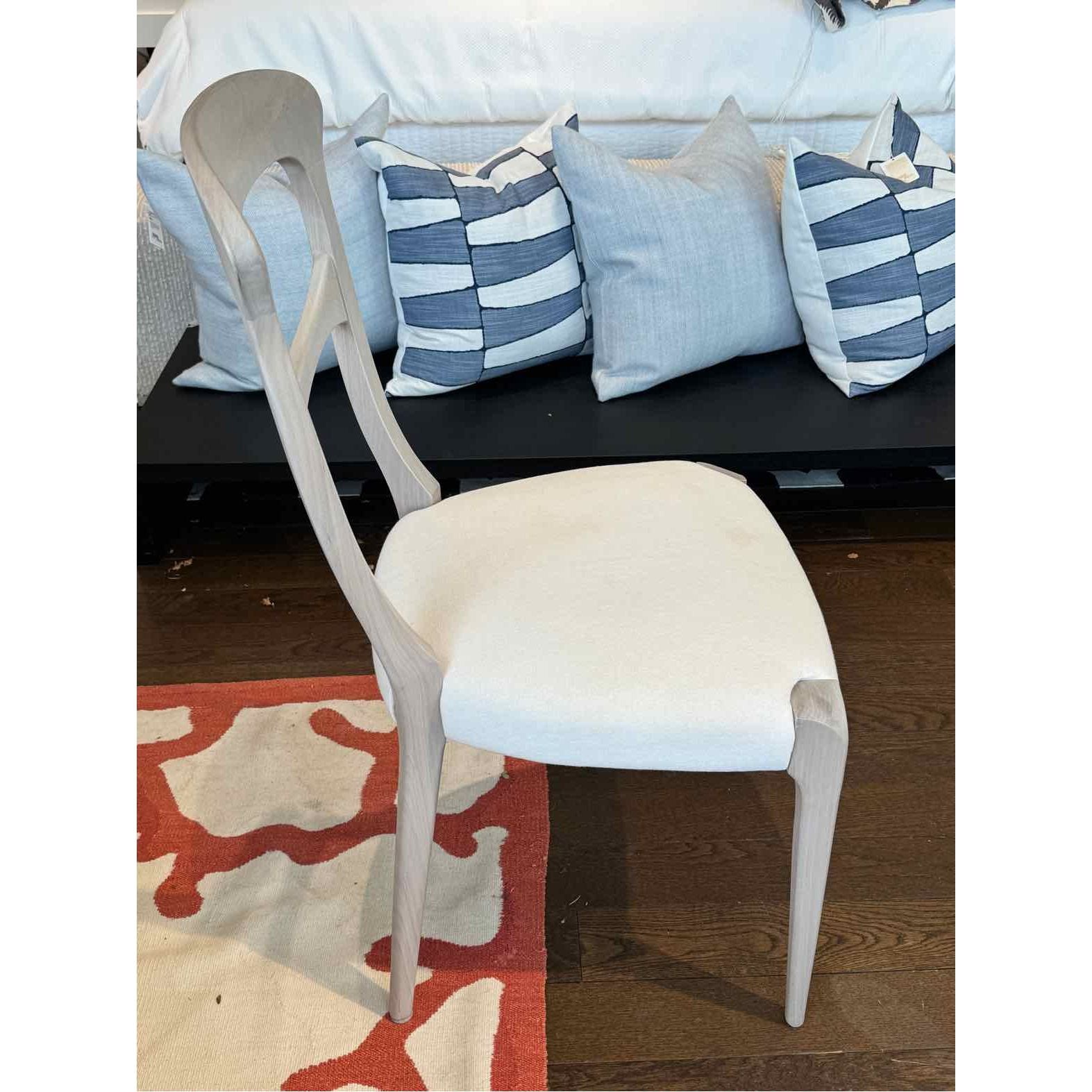 SET of 12 'Capotavola' Gray Walnut Dining Chairs by Dale Italia