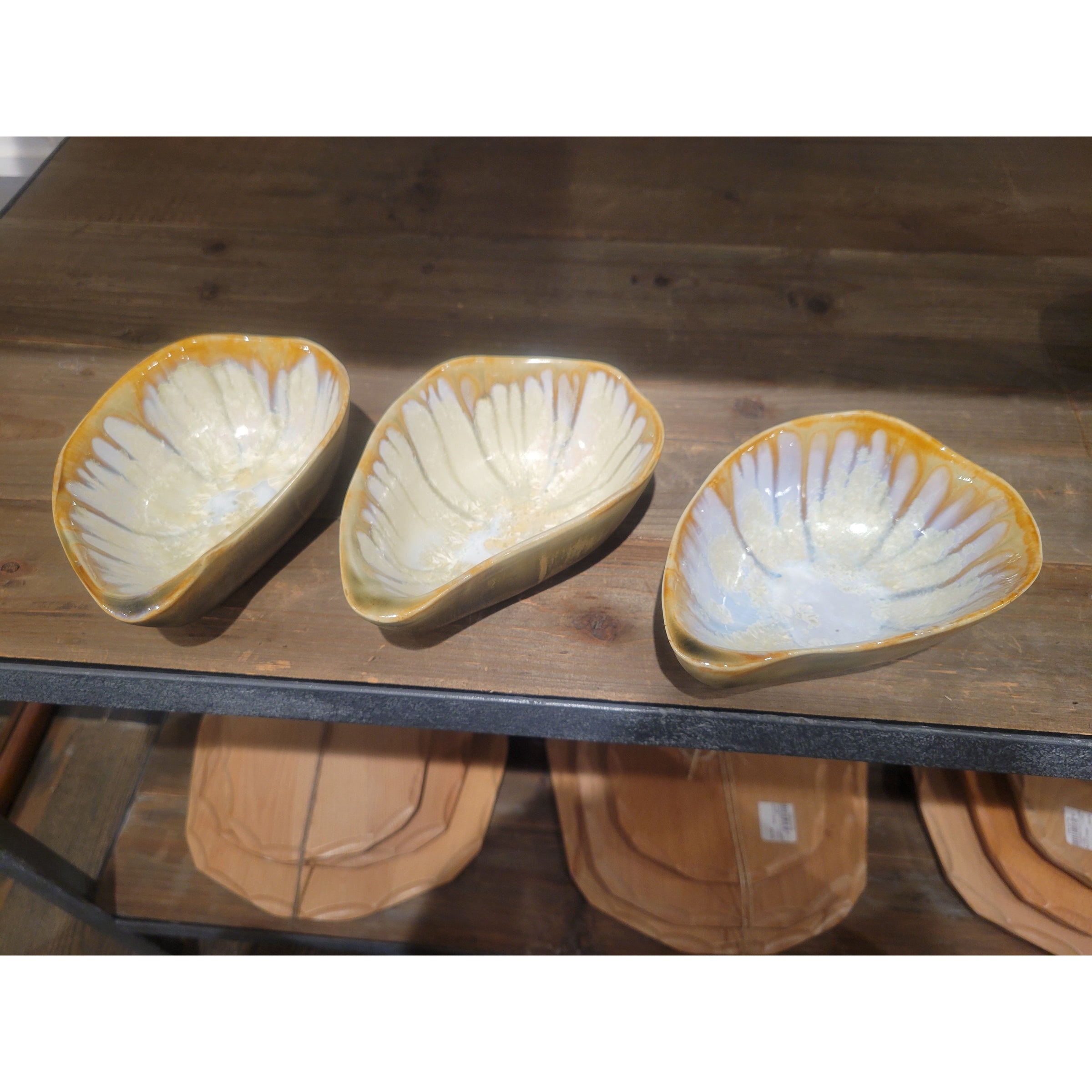 11-Pc Ceramic Oyster Dish Set by AE Ceramics - AS IS