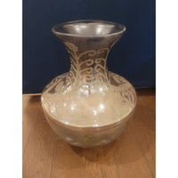 Vintage Etched Mercury Glass Vase