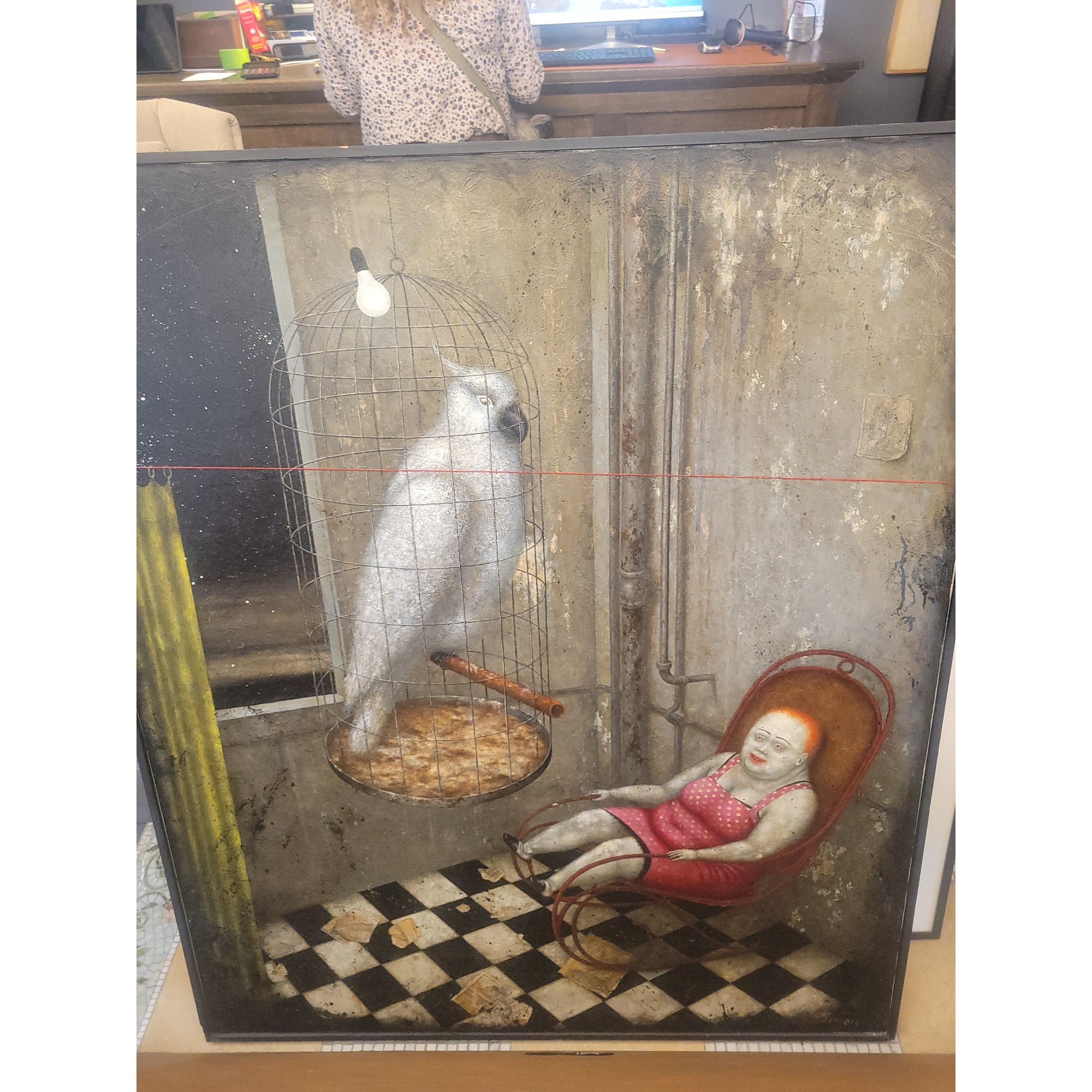 'Auntie Rose' Painting by Simon Pastukh - colletteconsignment.com