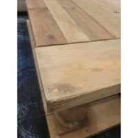 4-ft Rectangular 2-Tier Wood Coffee Table by RH