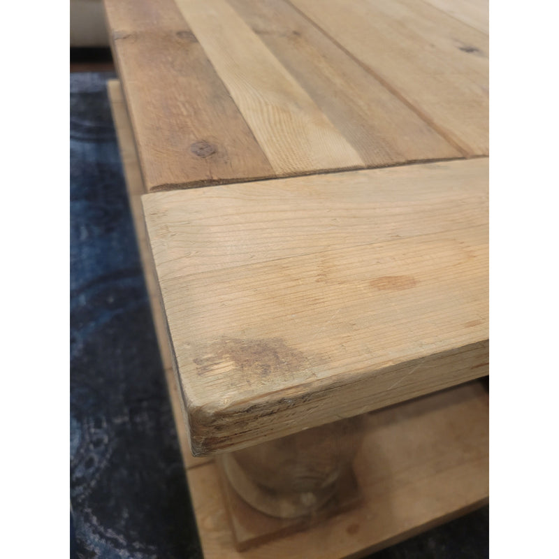 4-ft Rectangular 2-Tier Wood Coffee Table by RH