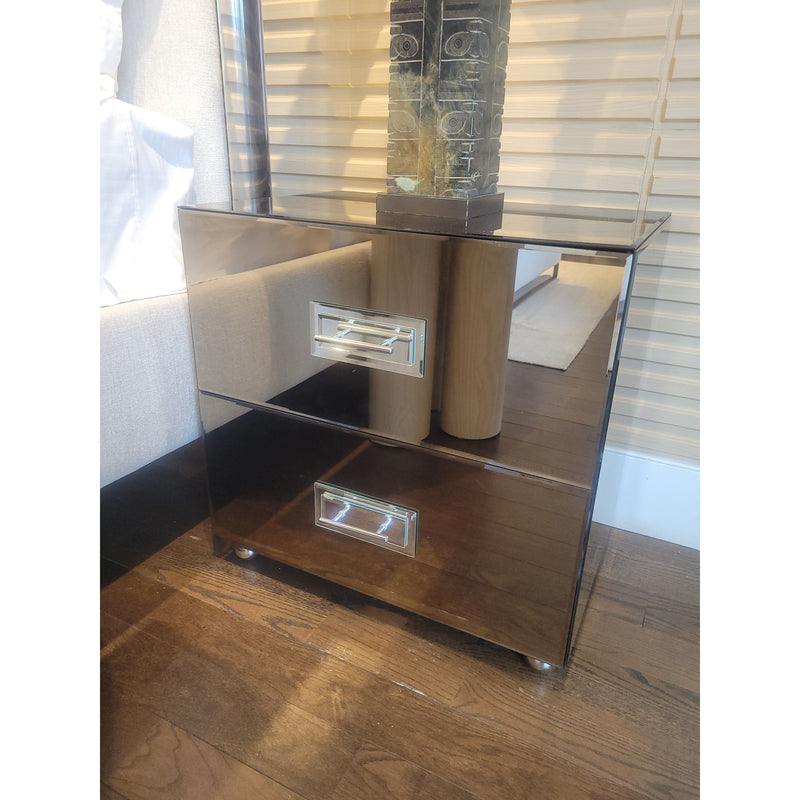 Mirror 2-Drawer Filing Cabinet by Uttermost